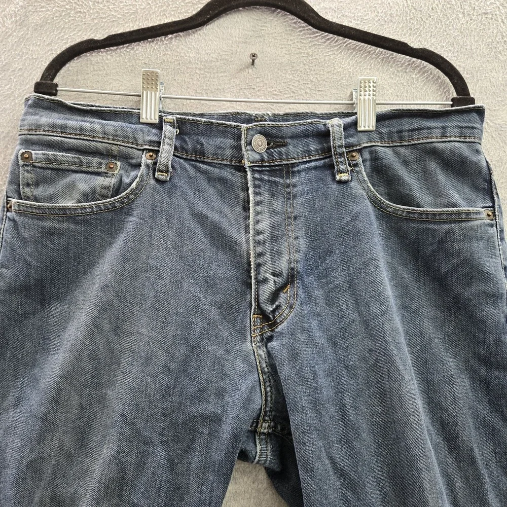 Levi's 504 Men Jeans 32X32 Blue Denim Straight Fit Button 31
